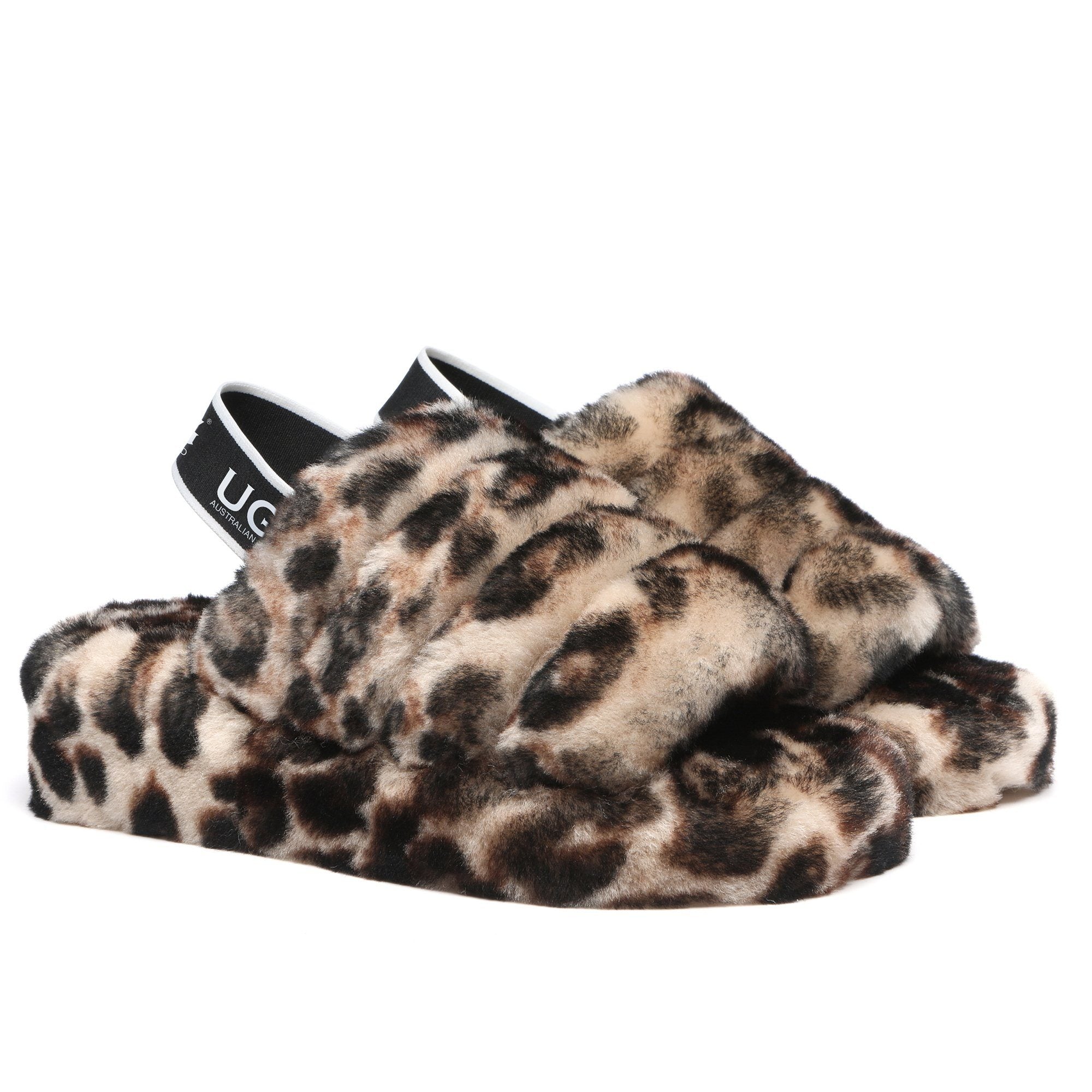 UGG Fluffilicious Leopard Slippers