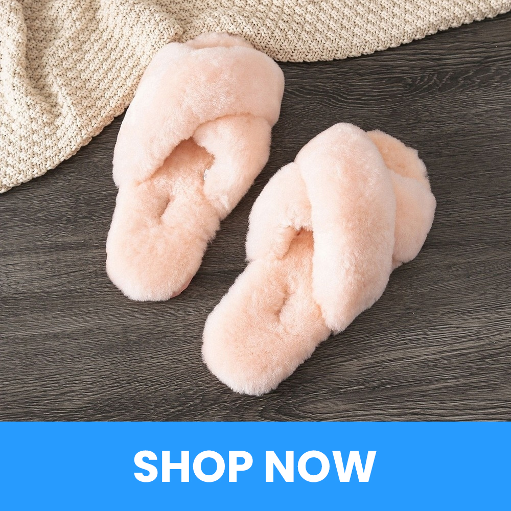 Premium Fluff UGG Platform Slides