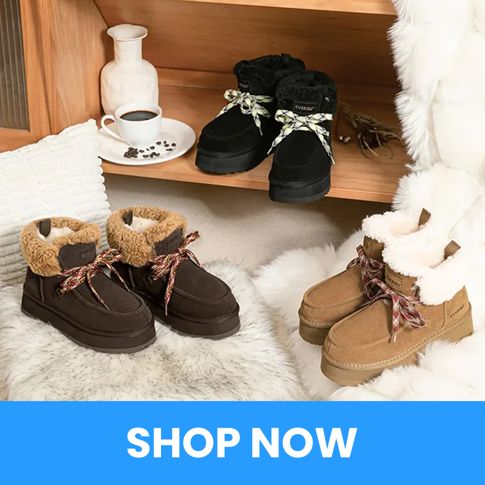 Short Button Fur UGG Boots